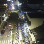 Tapetes de Corpus Christi em Magé nas fotos com drone
