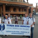 Terço dos Homens da Paróquia São Pedro na Romaria em Aparecida