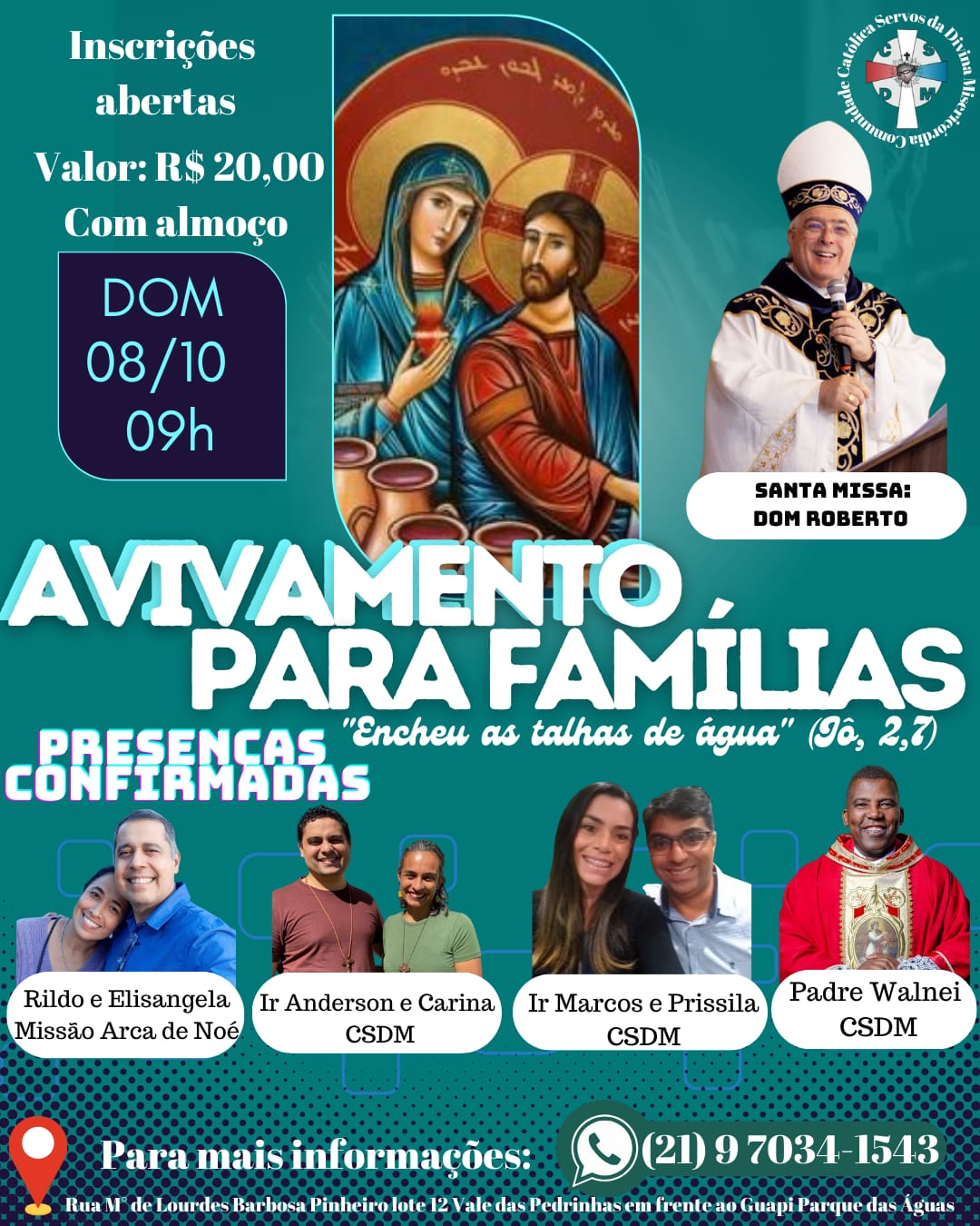 Avivamento para Casais na Comunidade Servos da Divina Misericórdia