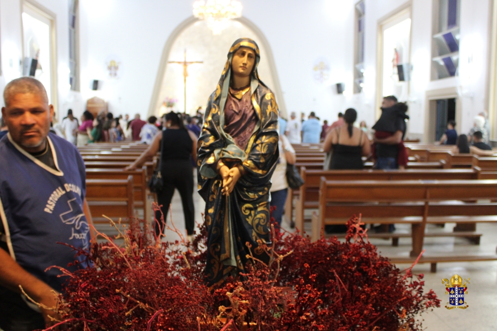 Missa com Dom Joel na Paróquia Nossa Senhora das Dores