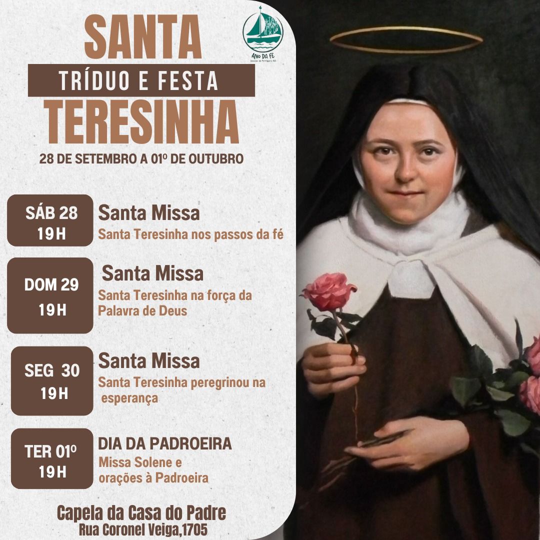 Tríduo e Festa de Santa Teresinha na Casa do Padre