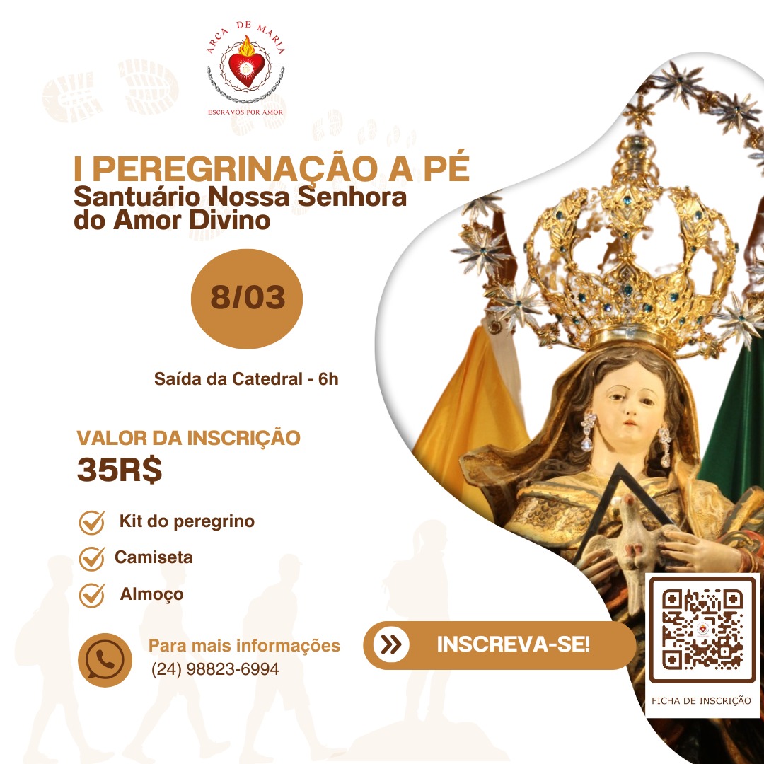 Caminhando com Fé: Peregrinação da Catedral ao Santuário do Amor Divino no Jubileu da Esperança