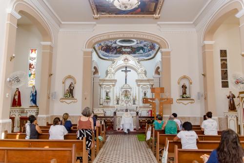 A Cruz da Esperança em sua peregrinação na Paróquia Nossa Senhora Aparecida em Piabetá_Foto Marcos Fabiano