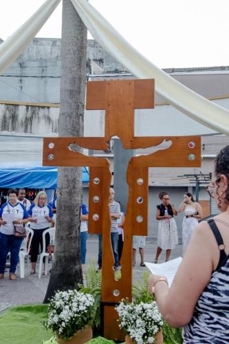 A Cruz da Esperança em sua peregrinação na Paróquia Nossa Senhora Aparecida em Piabetá_Foto Marcos Fabiano