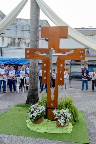 A Cruz da Esperança em sua peregrinação na Paróquia Nossa Senhora Aparecida em Piabetá_Foto Marcos Fabiano