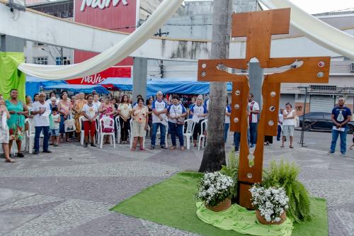 A Cruz da Esperança em sua peregrinação na Paróquia Nossa Senhora Aparecida em Piabetá_Foto Marcos Fabiano