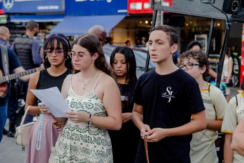 A Cruz da Esperança em sua peregrinação na Paróquia Nossa Senhora Aparecida em Piabetá_Foto Marcos Fabiano