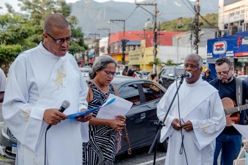 A Cruz da Esperança em sua peregrinação na Paróquia Nossa Senhora Aparecida em Piabetá_Foto Marcos Fabiano