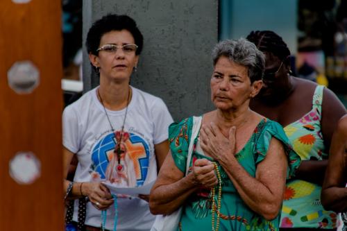 A Cruz da Esperança em sua peregrinação na Paróquia Nossa Senhora Aparecida em Piabetá_Foto Marcos Fabiano