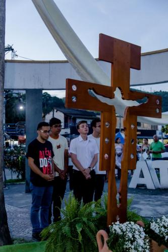 A Cruz da Esperança em sua peregrinação na Paróquia Nossa Senhora Aparecida em Piabetá_Foto Marcos Fabiano
