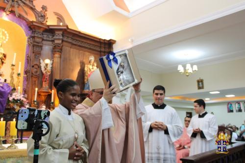 Dom Joel visita Santuário Nossa Senhora do Amor Divino