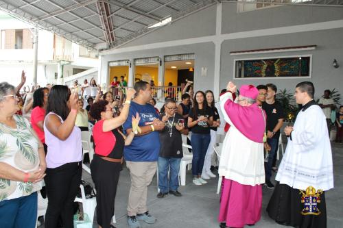 Dom Joel visita Santuário Nossa Senhora do Amor Divino