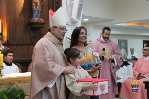 Dom Joel visita Santuário Nossa Senhora do Amor Divino