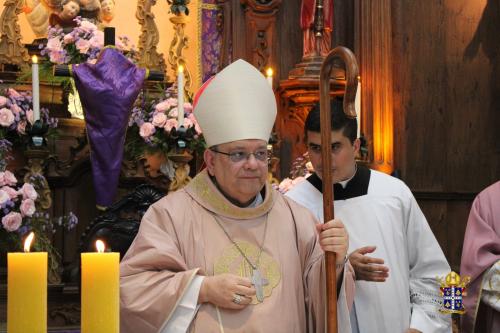 Dom Joel visita Santuário Nossa Senhora do Amor Divino