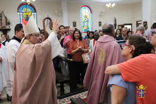 Dom Joel visita Santuário Nossa Senhora do Amor Divino