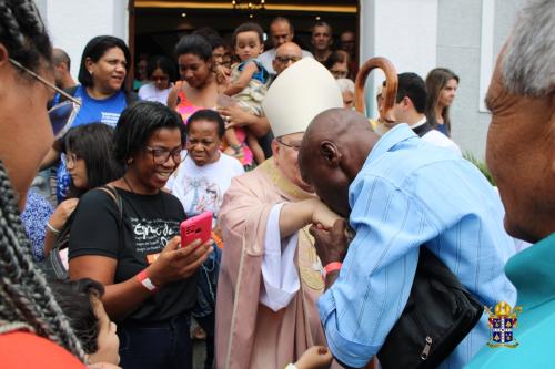 Dom Joel visita Santuário Nossa Senhora do Amor Divino