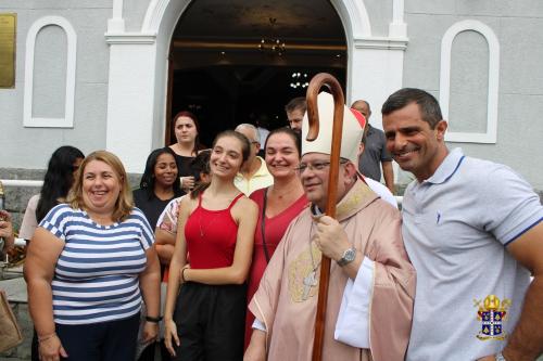 Dom Joel visita Santuário Nossa Senhora do Amor Divino