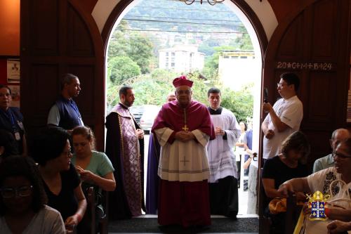 Dom Joel visita Santuário Nossa Senhora do Amor Divino