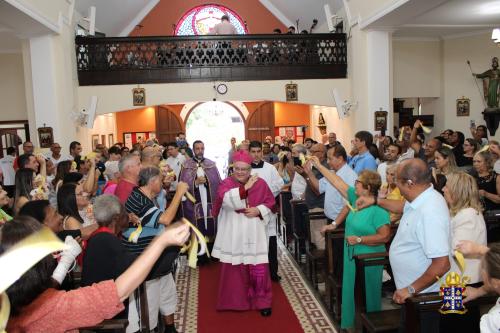 Dom Joel visita Santuário Nossa Senhora do Amor Divino