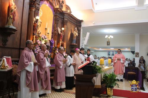 Dom Joel visita Santuário Nossa Senhora do Amor Divino