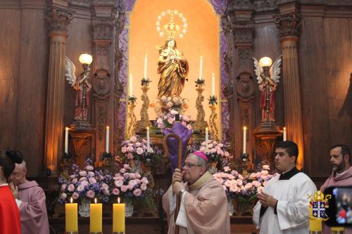 Dom Joel visita Santuário Nossa Senhora do Amor Divino