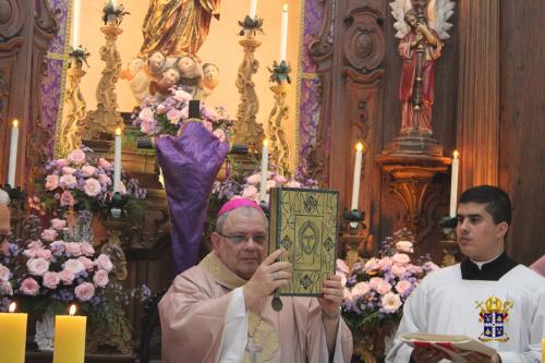 Dom Joel visita Santuário Nossa Senhora do Amor Divino