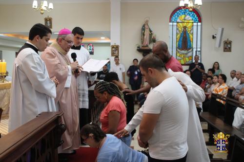 Dom Joel visita Santuário Nossa Senhora do Amor Divino