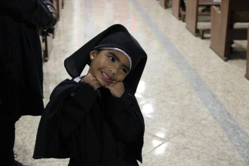 Missa na Capela São Cristóvã, na Paróquia Nossa Senhora Aparecida em Piabetá