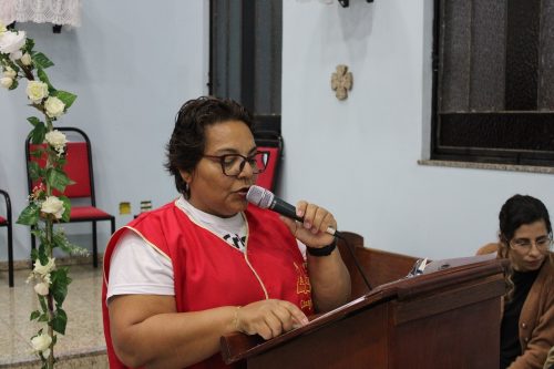 Missa na Capela São Cristóvã, na Paróquia Nossa Senhora Aparecida em Piabetá